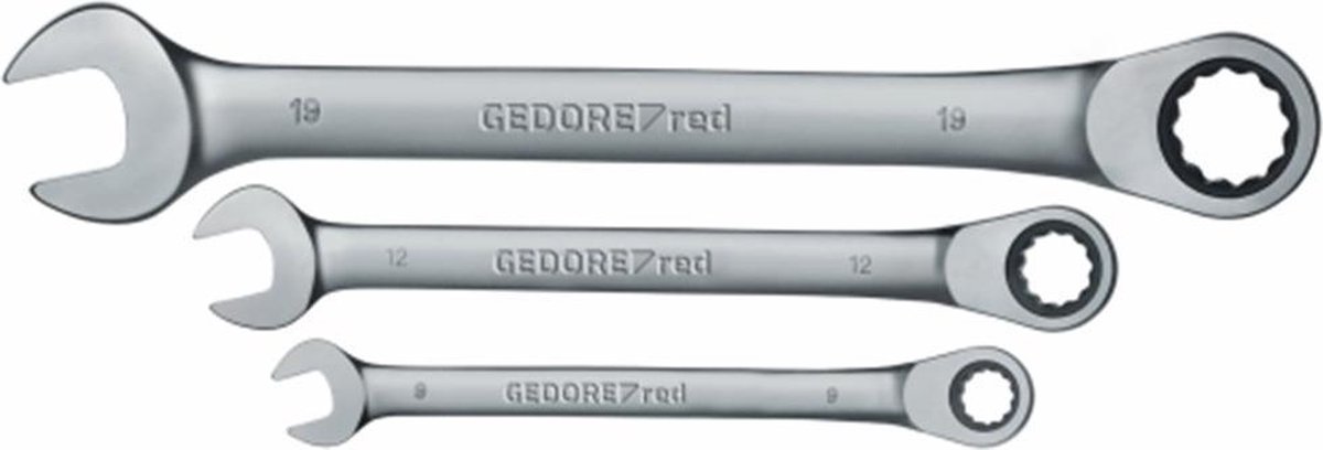 Gedore RED 3300850 R07105012 Jeu de clés mixtes 12 pièces Ouverture de clé (métrique) 07 - 29 mm