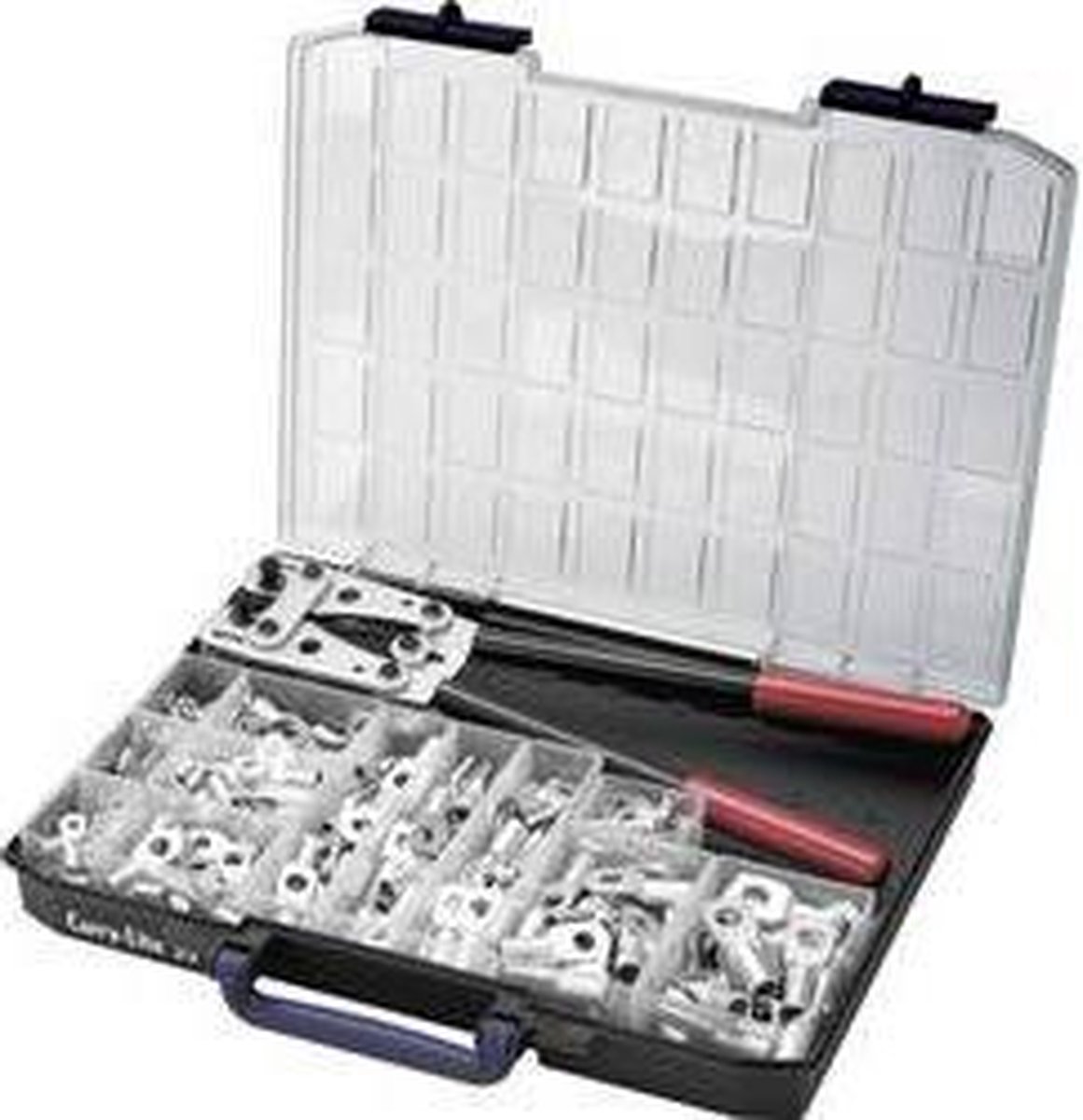 Cimco 181545 Jeu de pinces à sertir 255 pièces pour cosses tubulaires 6 à 50 mm²