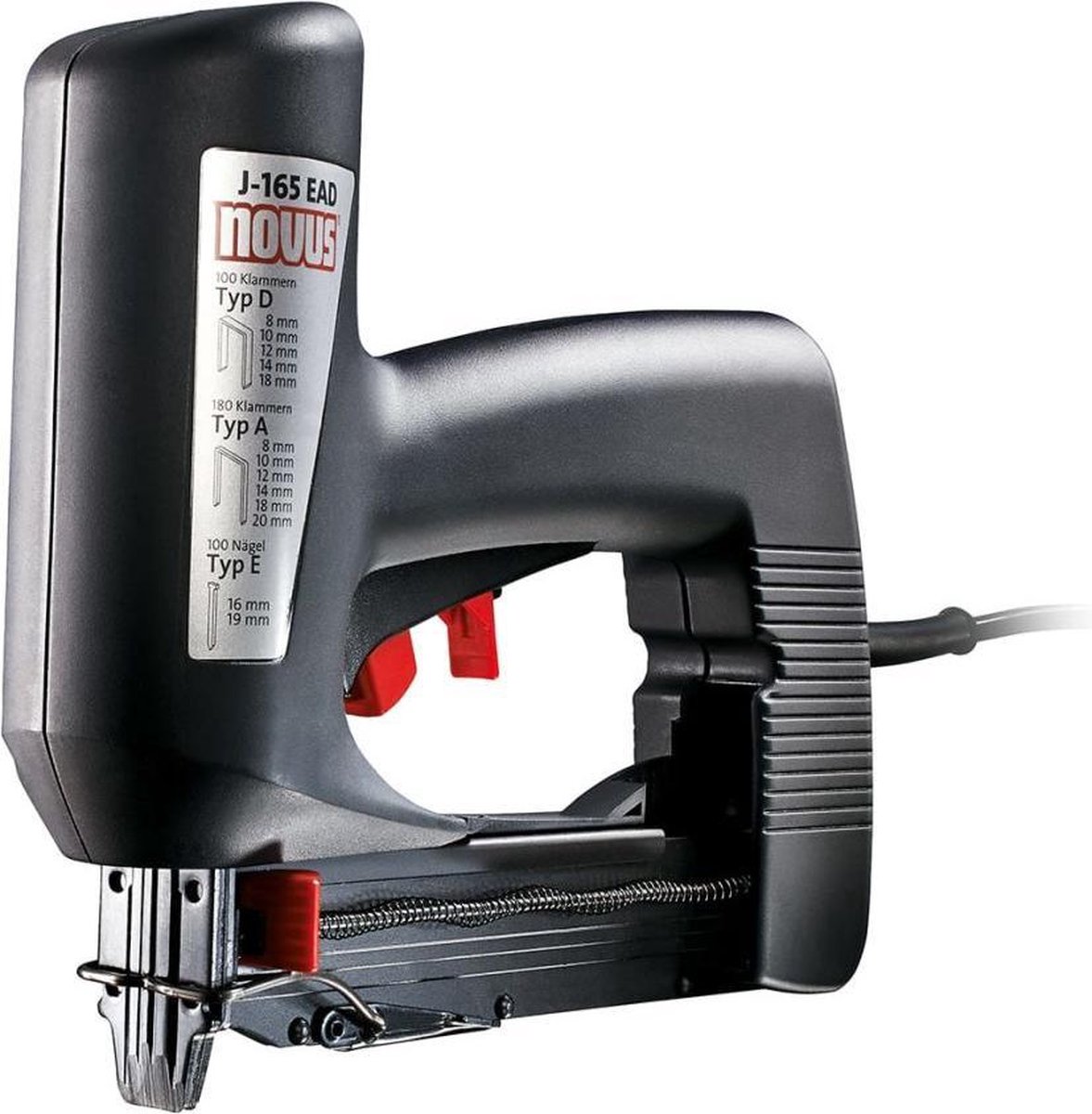 Novus Tools J-165 EAD 105112200 Agrafeuse électrique pour type dagrafe Type 53, Type 53F Longueur de lagrafe 8 - 18 mm