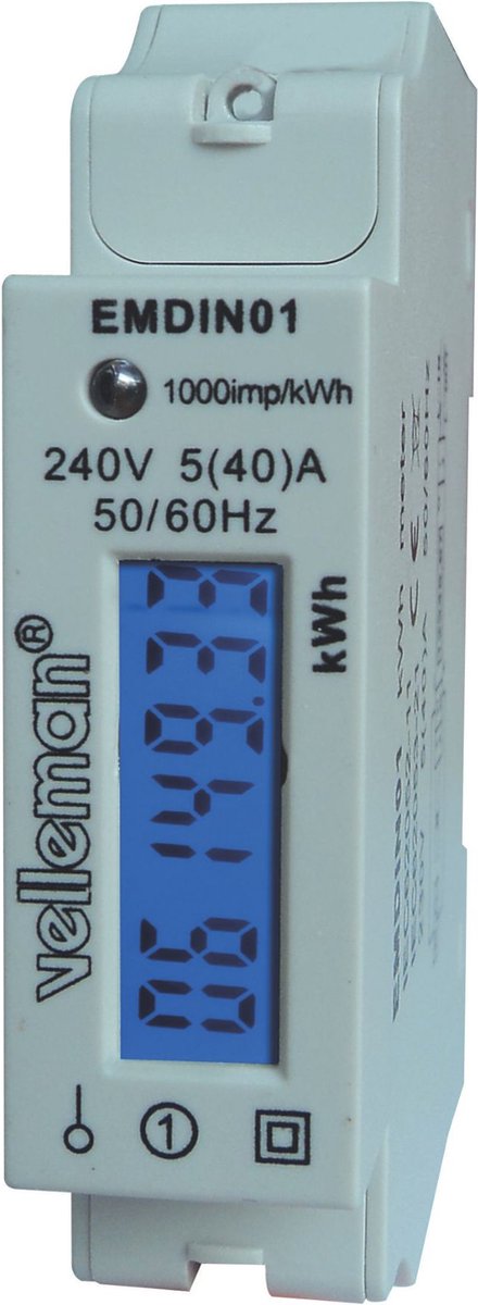 Compteur de coûts dénergie Velleman EMDIN01 1 pc(s)