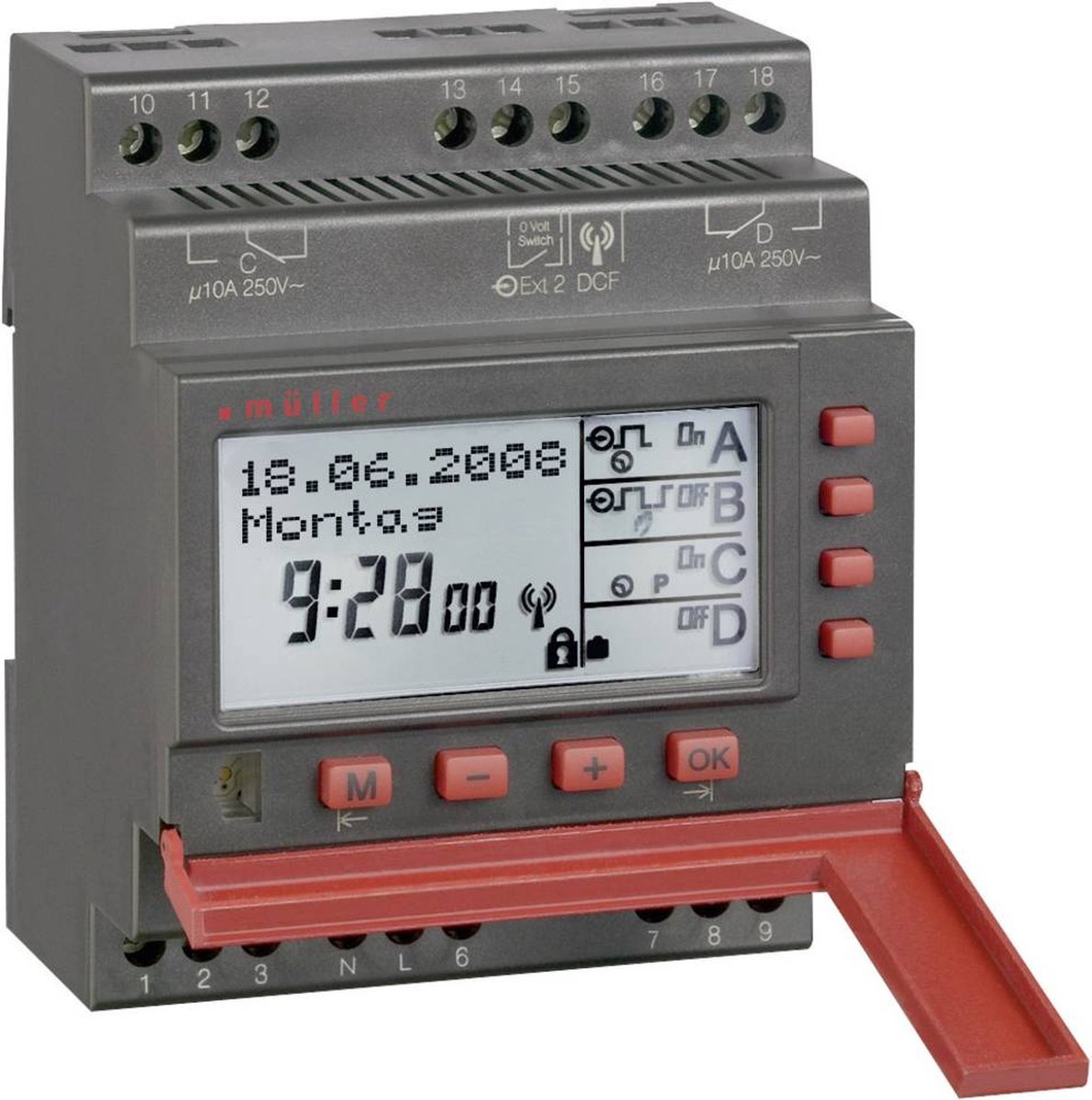 Müller SC 88.40 pro 230V 50-60Hz Programmateur horaire pour rail numérique 230 V/AC 2500 W