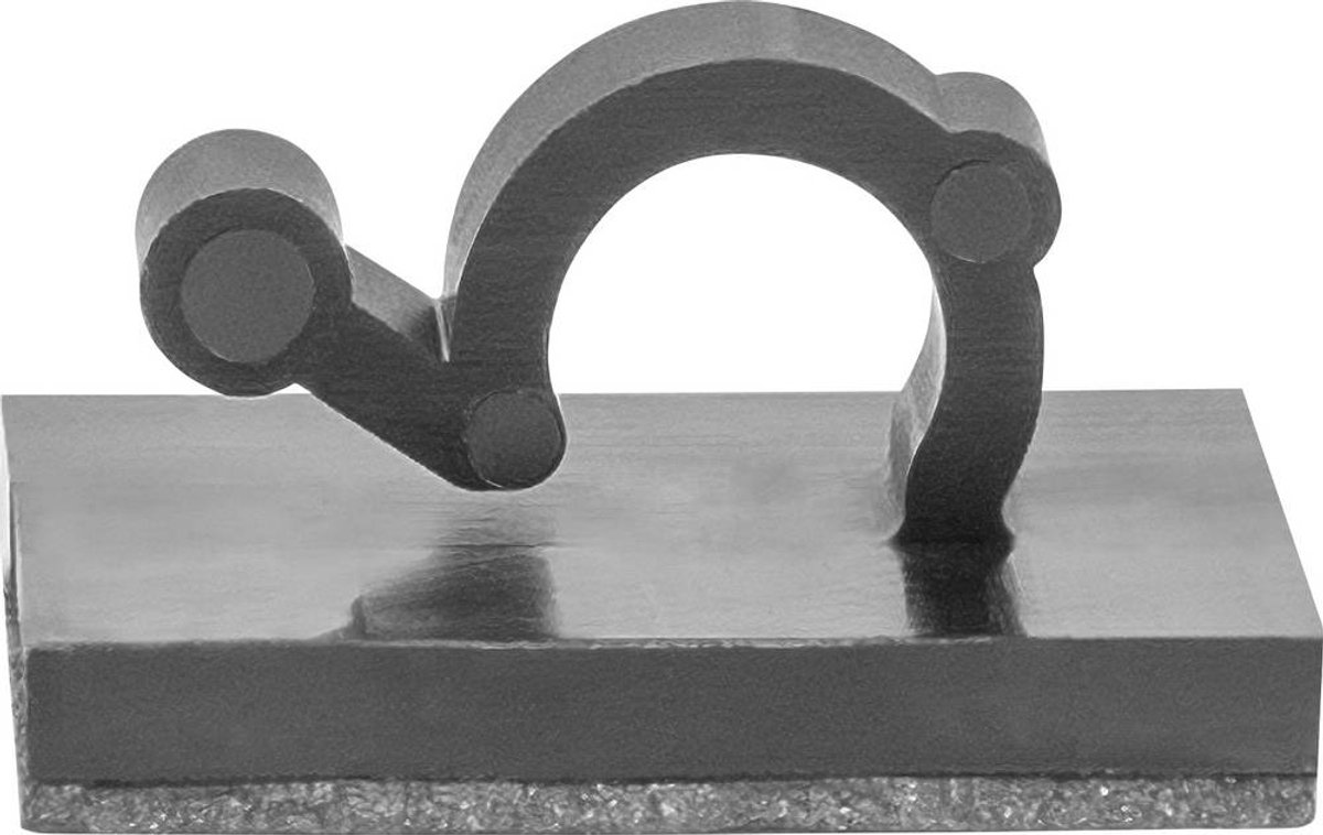 HellermannTyton MAGRA6-PA66/NDFEBR5-BK (25) Clip de câble 151-04468 Plage de Ø du faisceau 6 mm (max) noir 25 pc(s)