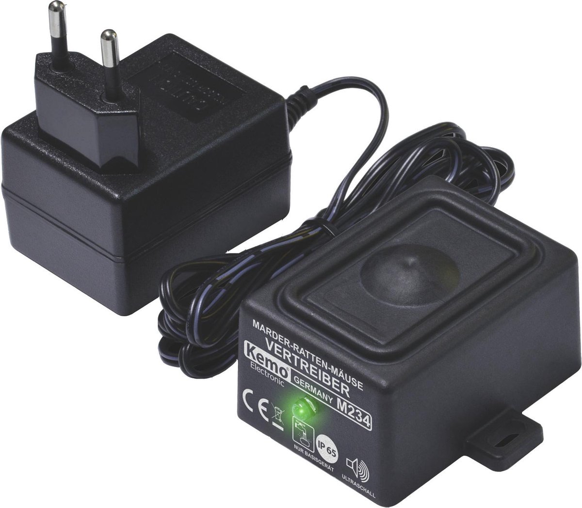 Module anti-martres Kemo 18030DI à ultrason, éclairage LED étanche 1 pc(s)