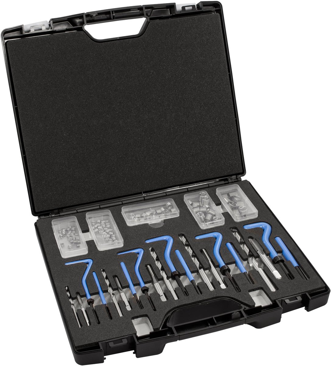 Set de réparation de filetage 130 pièces. Exact 40335 M5, M6, M8, M10, M12 130 pièces