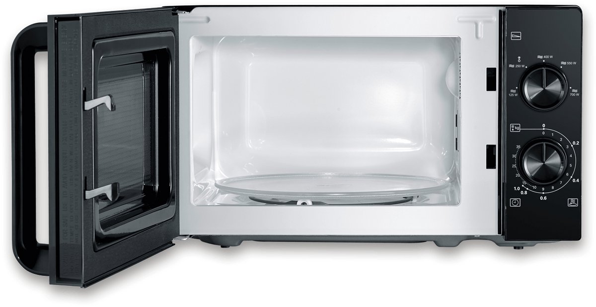 Severin 7790 Micro-ondes noir, acier inoxydable fonction minuteur