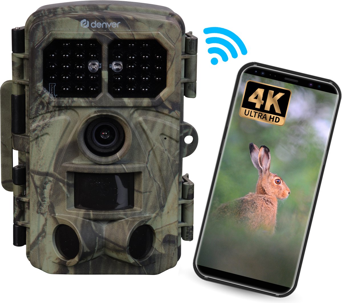 Caméra de chasse Denver WCT-8026W 48 Mill. pixel Wi-Fi camouflage