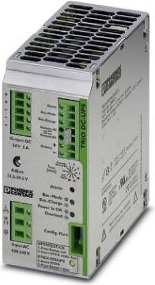 Phoenix Contact TRIO-UPS/1AC/24DC/ 5 2866611 Onduleur (ASI) industriel - Installation (rail DIN)