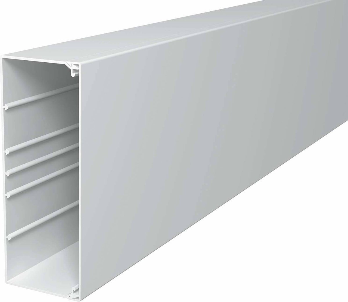 OBO Bettermann 6191312 Goulotte de câble (L x l x H) 2000 x 210 x 80 mm 1 pc(s) blanc pur