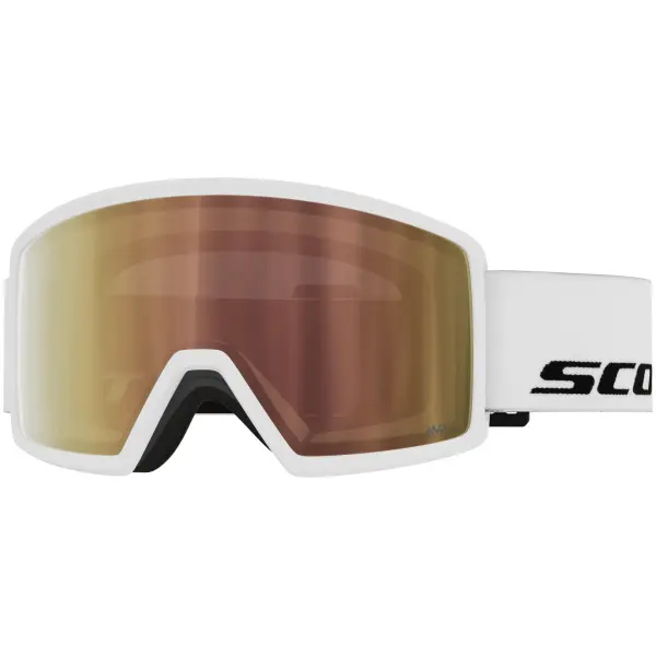 Máscara De Esqui Scott Neo Light Sensitive (White Amp Ls Cinnamon Chrome  S1-3)
