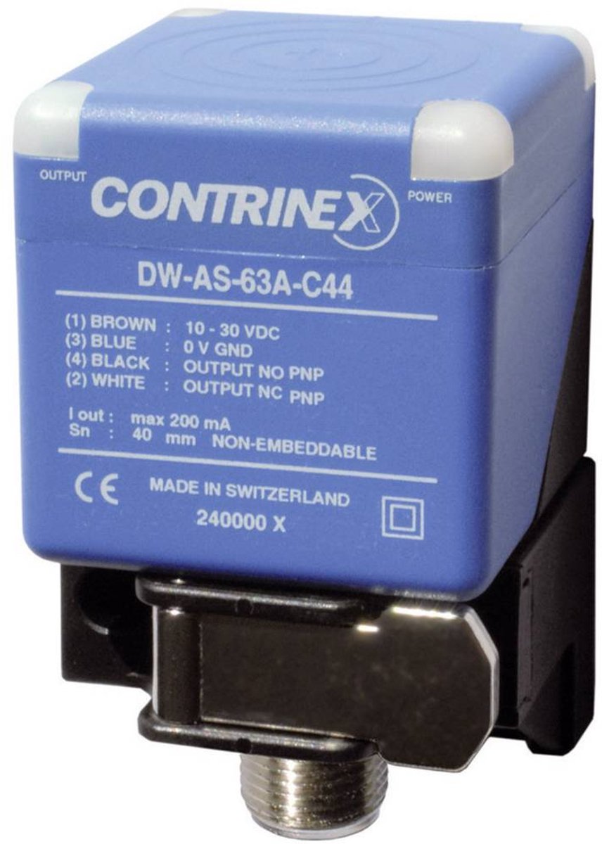 Détecteur de proximité Contrinex DW-AS-62A-C44 320 820 404 40 x 40 mm affleurant PNP 1 pc(s)
