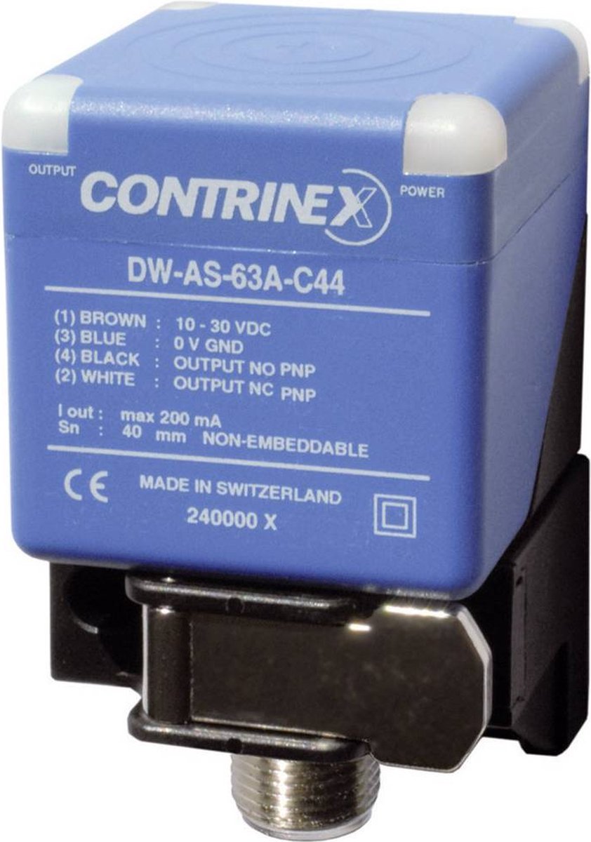 Détecteur de proximité Contrinex DW-AS-63A-C44 320 820 406 40 x 40 mm non affleurant PNP 1 pc(s)