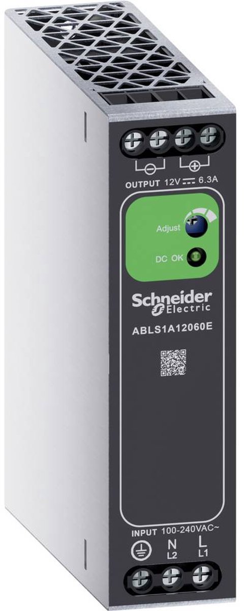 Schneider Electric ABLS1A12060E Alimentation rail DIN 12 V/DC 6.3 A 75 W Contenu 1 pc(s)