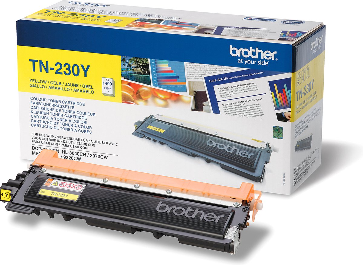 Cassette de toner dorigine Brother TN-230Y jaune