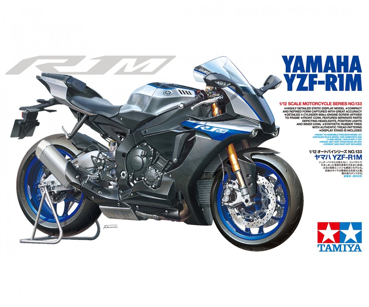 Tamiya 300014133 Yamaha YZF-R1M Maquette de moto 1:12