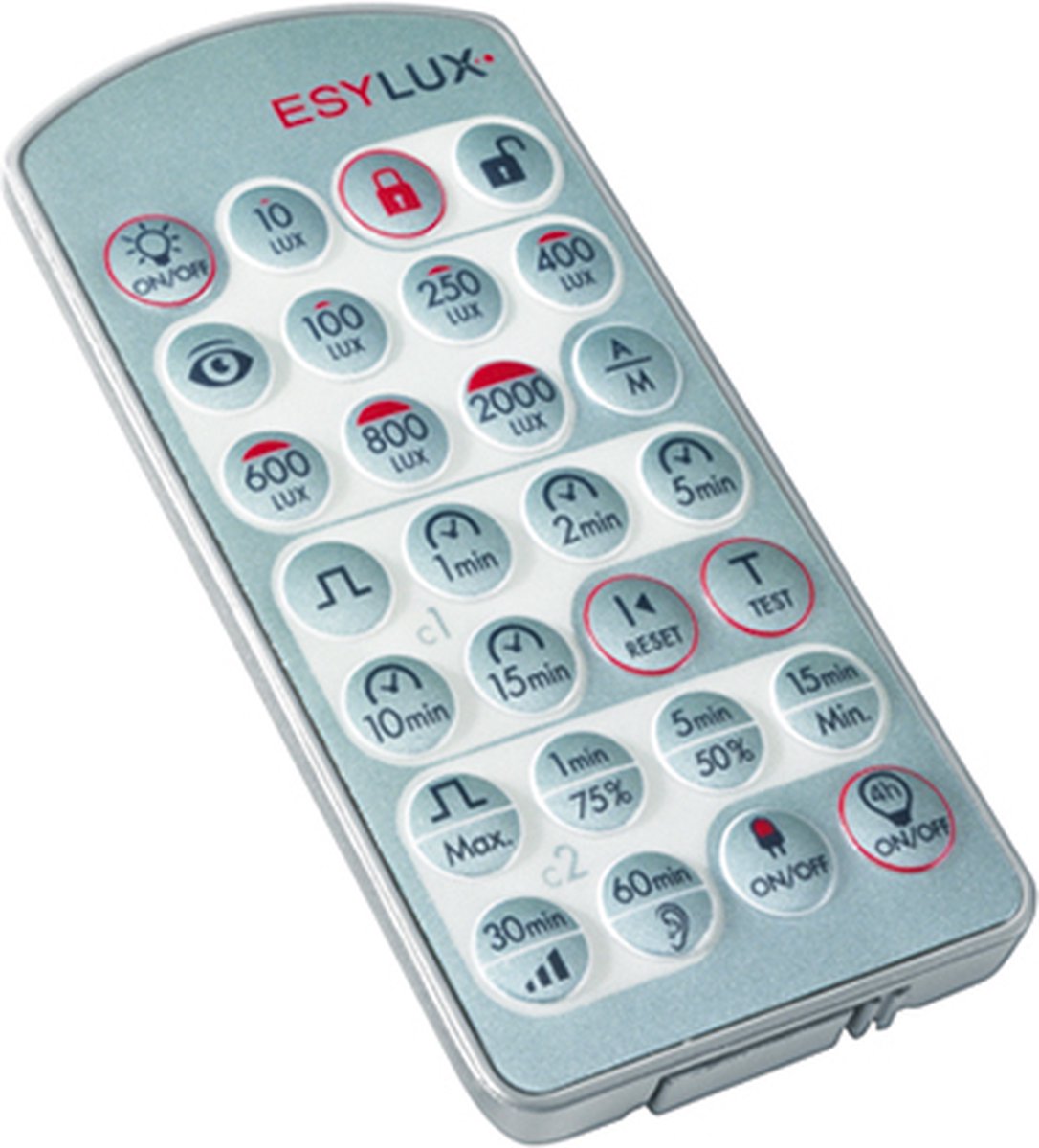 ESYLUX EM10425509 mural Télécommande pour détecteur de mouvements argent-bleu