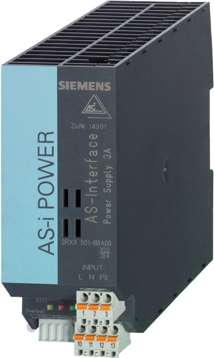 Siemens 3RX95010BA00 Alimentation rail DIN Contenu 1 pc(s)