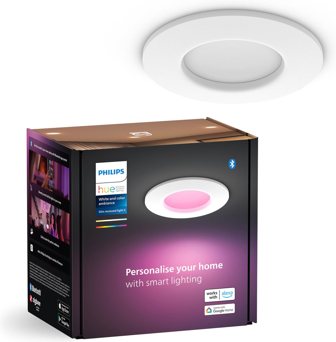 Philips Hue Hue Spot encastrable 929003712101 Hue WCA Slim 8.3 W RGBWW