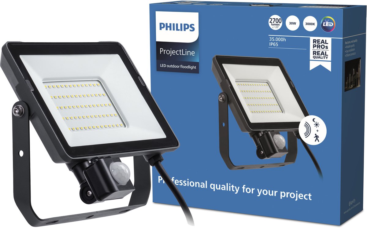 Philips LED ProjectLine 8719514954458 Projecteur déclairage LED 30 W Couleur déclairage (ampoule LED): blanc chaud