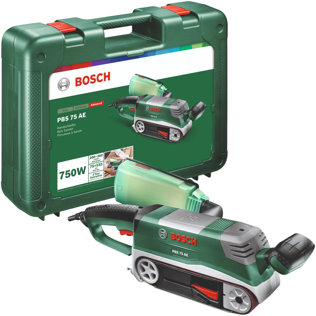 Ponceuse à bande, 230V, 750W, Bosch PBS 75 AE