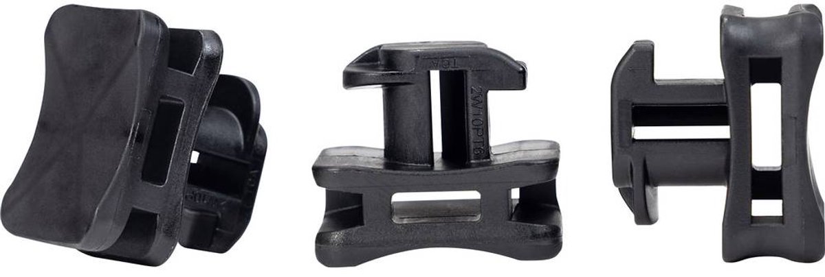 HellermannTyton ACFM7W10PT5.3 Embase pour attache-câbles profilé 151-03246 résistant aux chocs noir 25 pc(s)