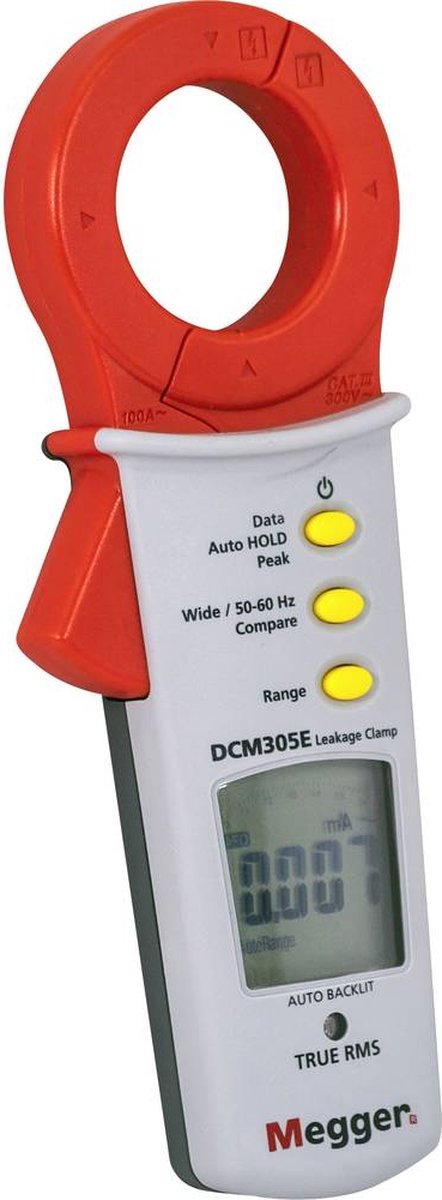 Megger DCM305E Pince ampèremétrique numérique CAT III 300 V