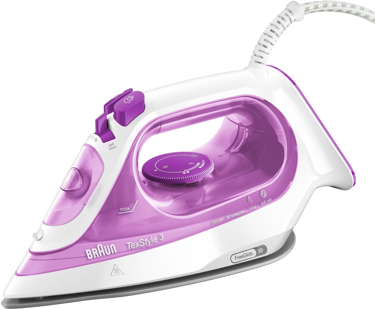 Braun SI 3030 PU 0127405000 Fer à repasser à vapeur 2300 W violet