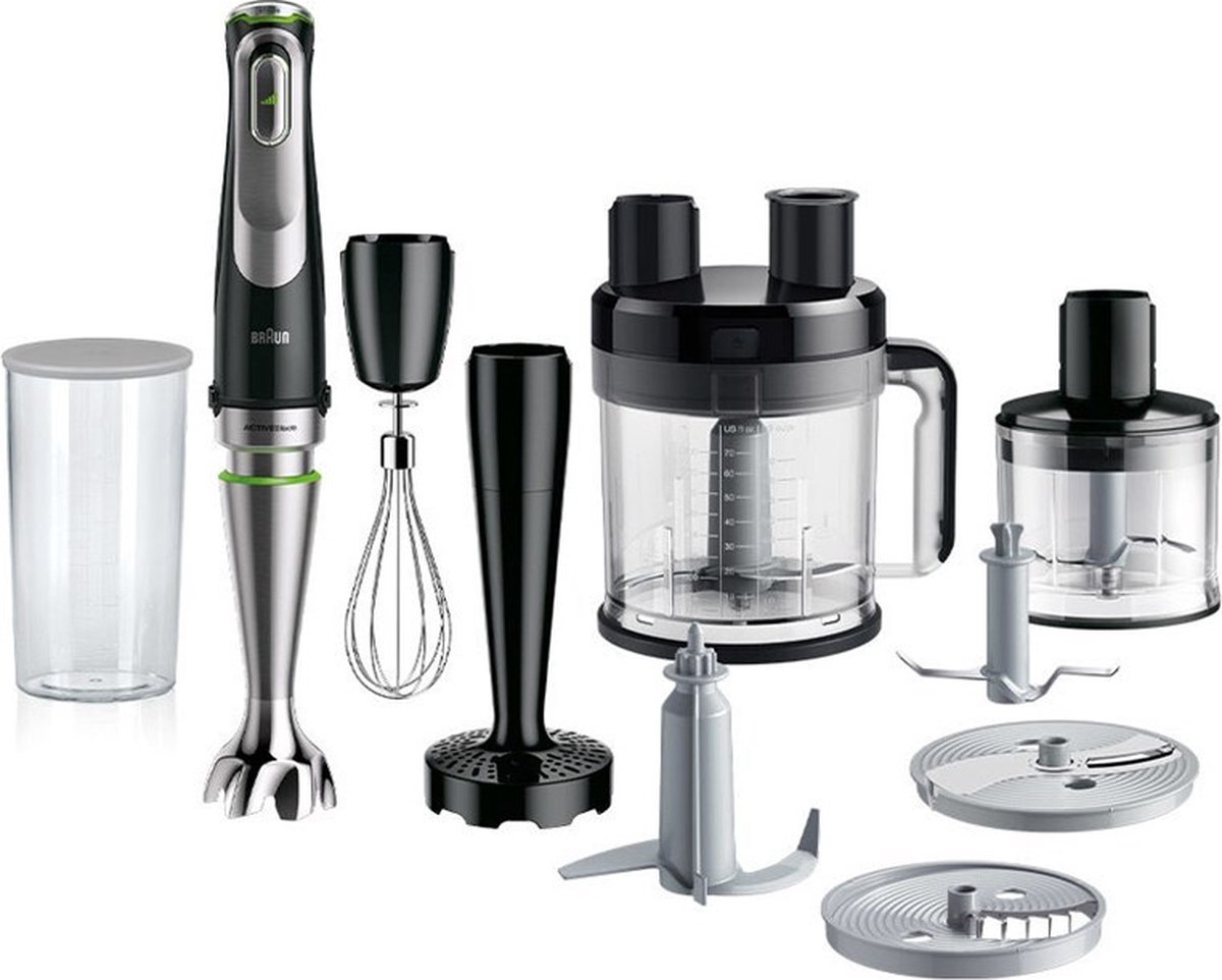 Braun MQ 9187XLI Mixeur plongeant 1200 W multifonction noir