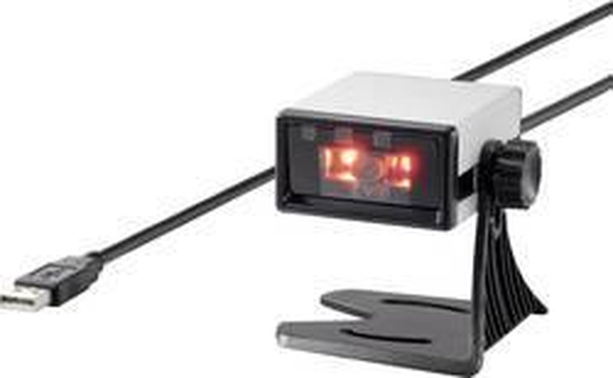 Renkforce FS5022J Lecteur de code-barres 2D filaire 2D imagerie argent, noir scanner de bureau (stationnaire) USB