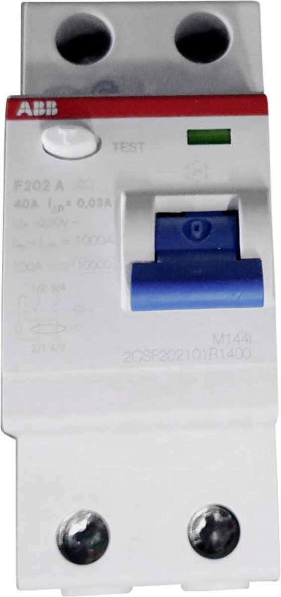 ABB 2CSF202101R1400 Interrupteur différentiel A 2 pôles 40 A 0.03 A 230 V/AC, 400 V/AC