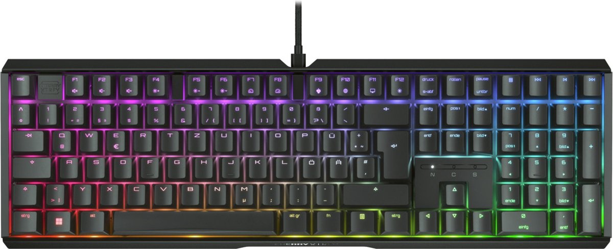 Cherry XTRFY MX 3.1 RGB BLACK / DE filaire Clavier allemand, QWERTZ noir