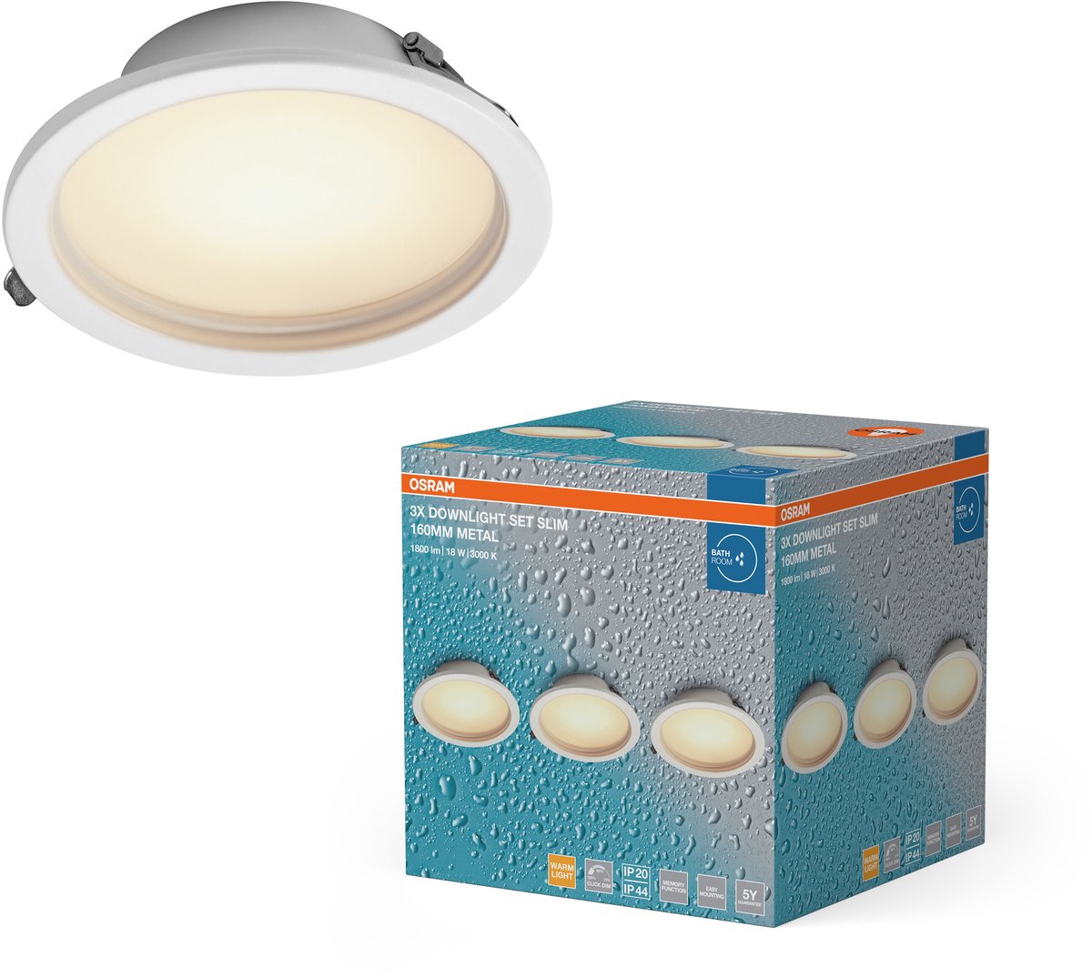 OSRAM HOMELIGHTING 4058075854352 Spot de plafond, Plafonnier à spot LED LED blanc