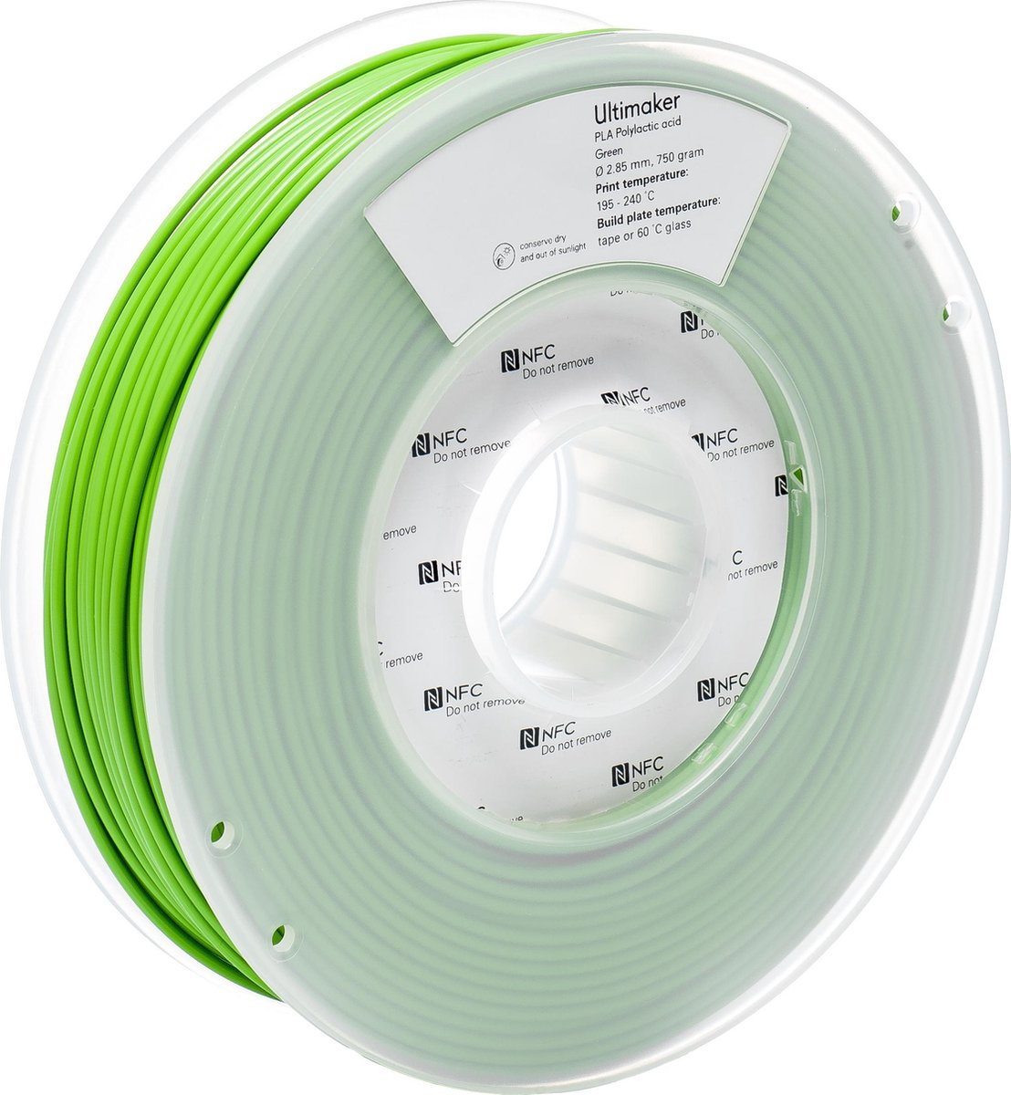 UltiMaker PLA - M0751 Green 750 - 211399 Filament PLA 2.85 mm 750 g vert 1 pc(s)