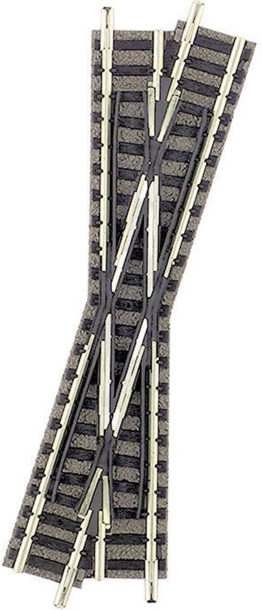 Croisement, à droite Fleischmann 9163 (N) Voie Fleischmann piccolo (avec ballast) 1 pc(s)