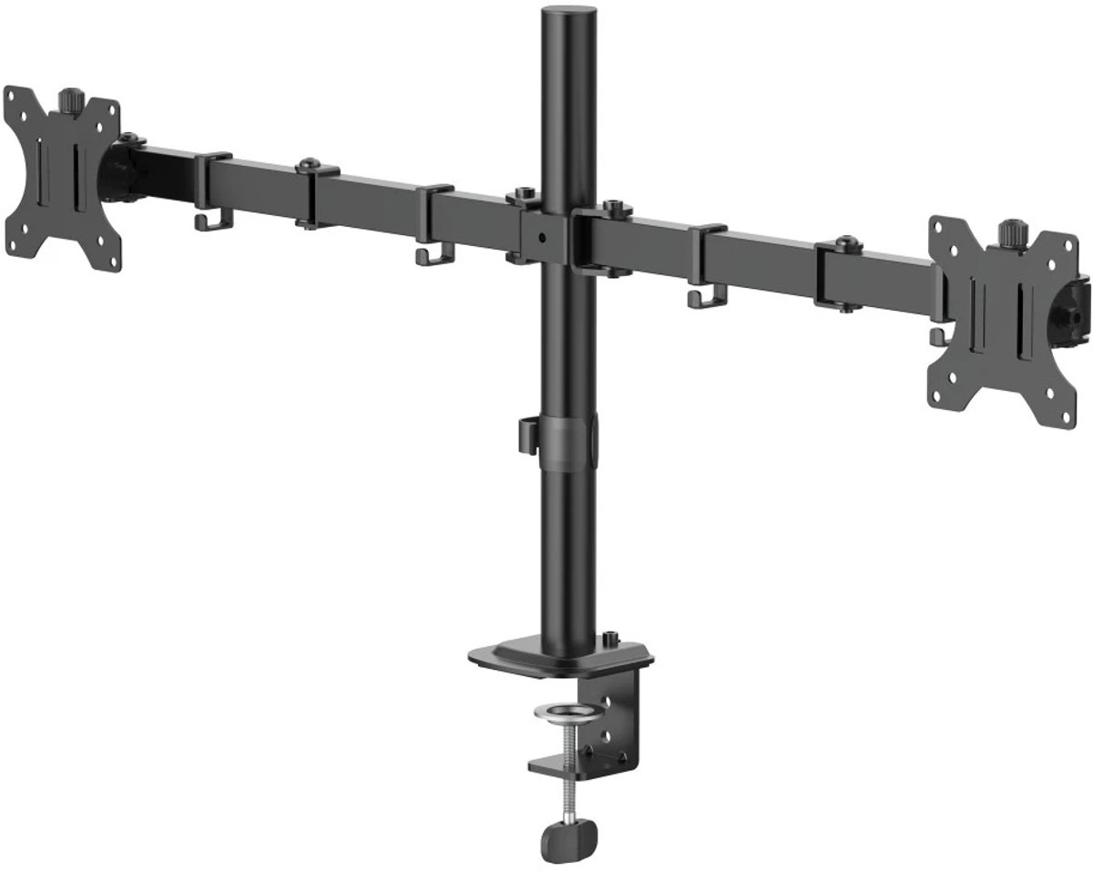 Hama Support de table pour écran 2 Écran(s) 88,9 cm (35) noir réglable en hauteur, mobile, rotatif, inclinable