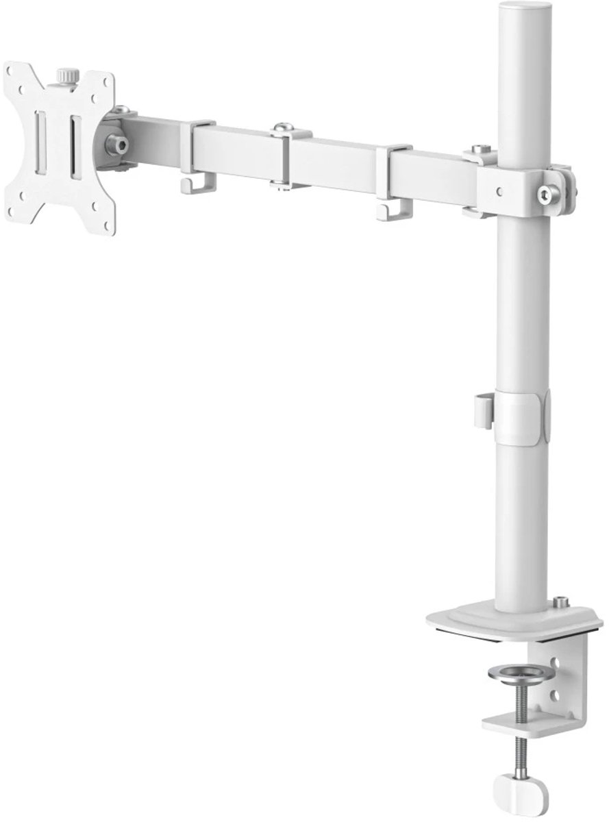 Hama Support de table pour écran 1 Écran(s) 88,9 cm (35) blanc inclinable, réglable en hauteur, rotatif, mobile