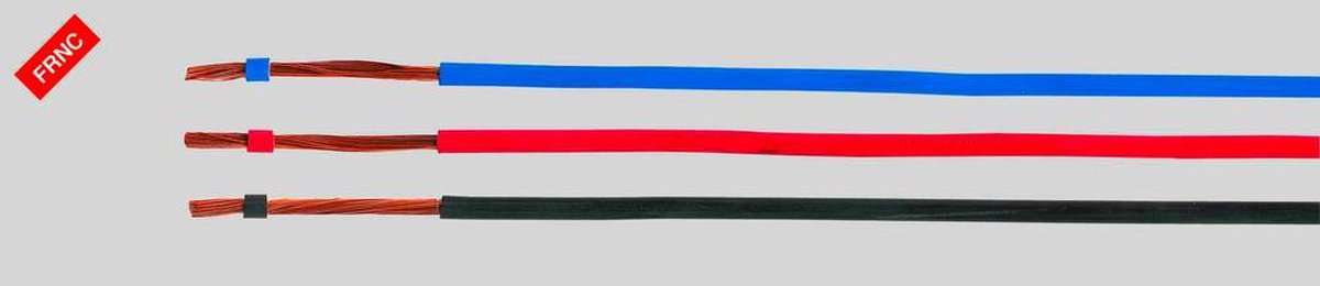 HELU 51395 Conducteur individuel H05Z-K 1 x 0.50 mm² bleu foncé, blanc 100 m