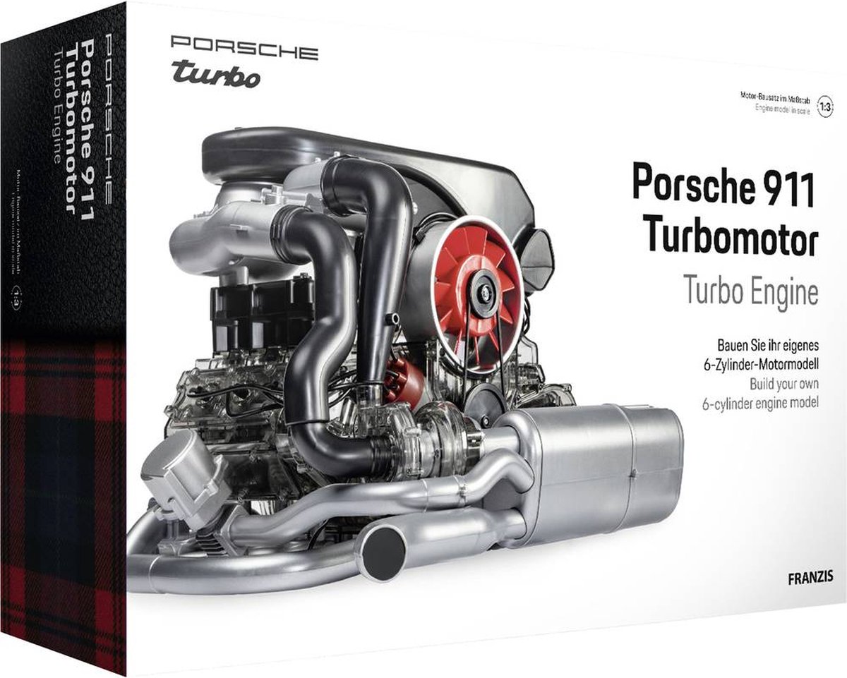 FRANZIS Porsche 911 Turbomotor 67250-6 Kit à assembler à partir de 14 ans
