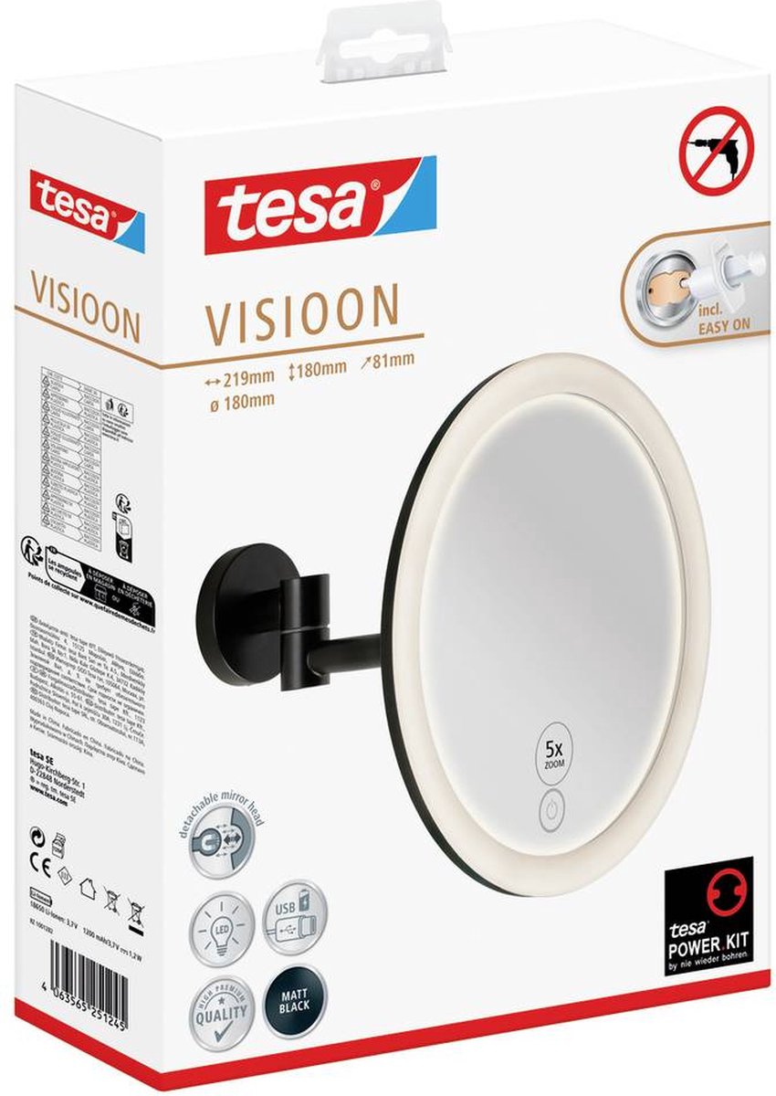 tesa VISIOON Miroir cosmétique