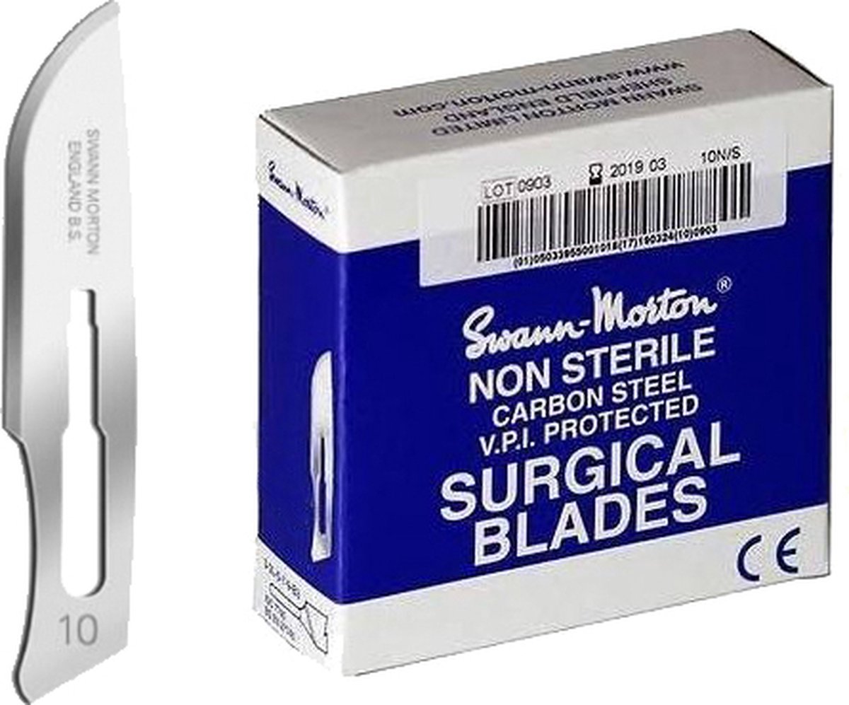 310 SM Lame de scalpel 40 mm Carbone carbone 100 pc(s)