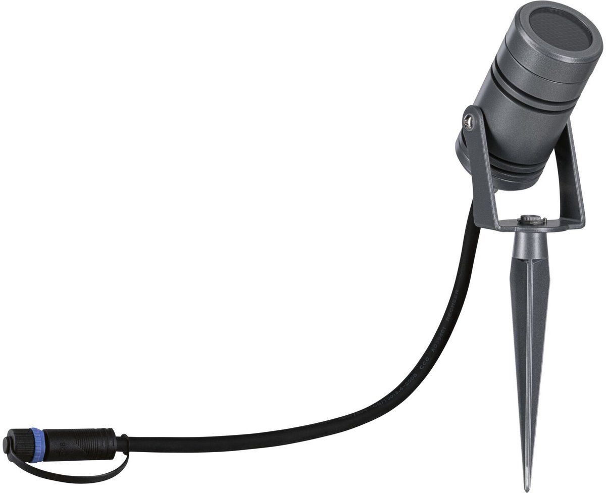Paulmann 94367 Système déclairage Plug&Shine applique murale LED LED 12 W blanc chaud gris