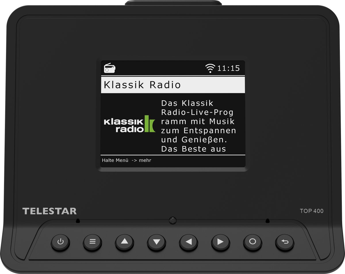 Telestar TOP 400 Schwarz Tuner Hi-Fi pour radio Internet noir