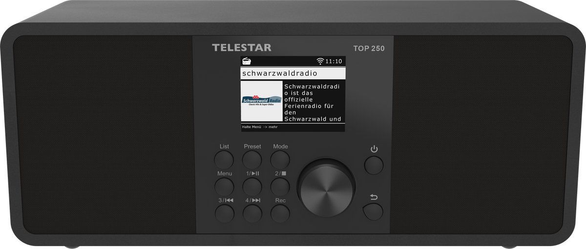 Telestar TOP 250 Schwarz Radio Internet portative DAB+, Internet, FM noir