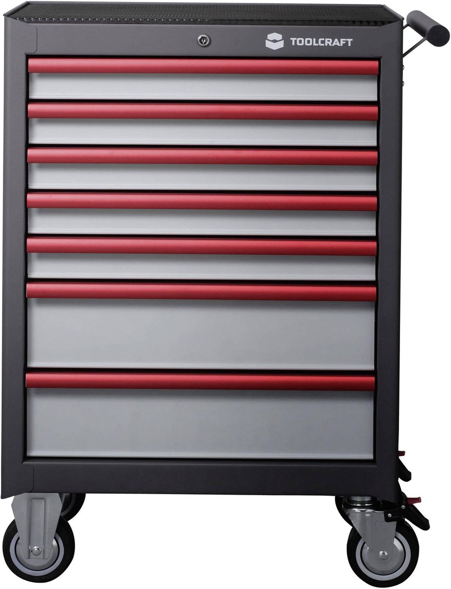 TOOLCRAFT 887089 Servante datelier Couleur: gris, anthracite, rouge