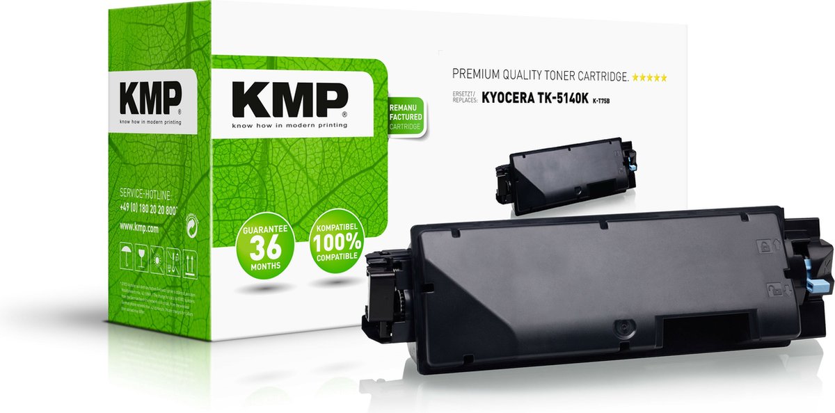 Cassette de toner KMP K-T75B remplace Kyocera TK-5140K compatible noir 7000 pages