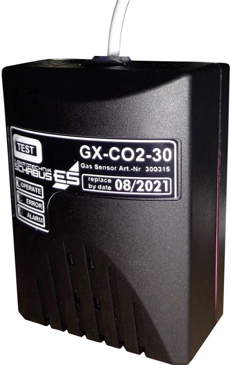 Schabus GX-CO2-30 Capteur de gaz Gaz détecté dioxyde de carbone