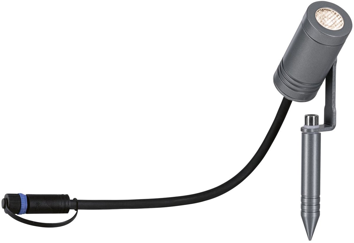 Paulmann 94368 Système déclairage Plug&Shine blanc chaud gris