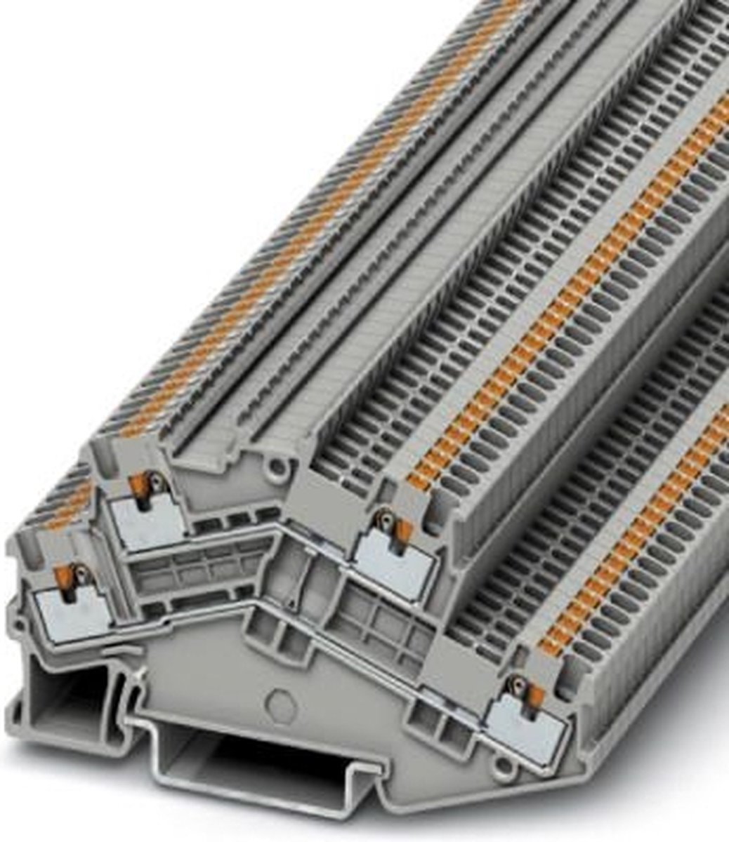 Bloc de jonction à 2 étages Phoenix Contact PTTBS 1,5/S 3214657 gris 50 pc(s)