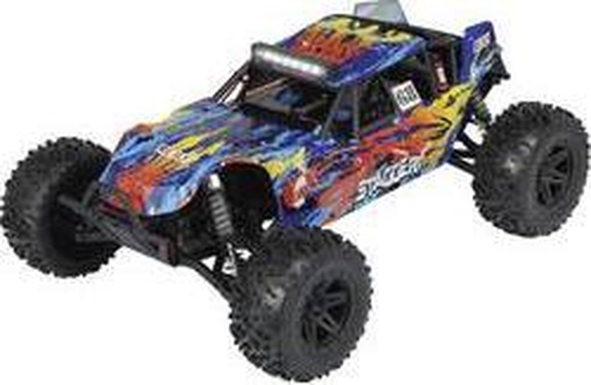 Reely Stagger brushed 1:10 Auto RC électrique Buggy 4 roues motrices (4WD) 100% RtR 2,4 GHz avec accu, chargeur et piles pour lémetteur