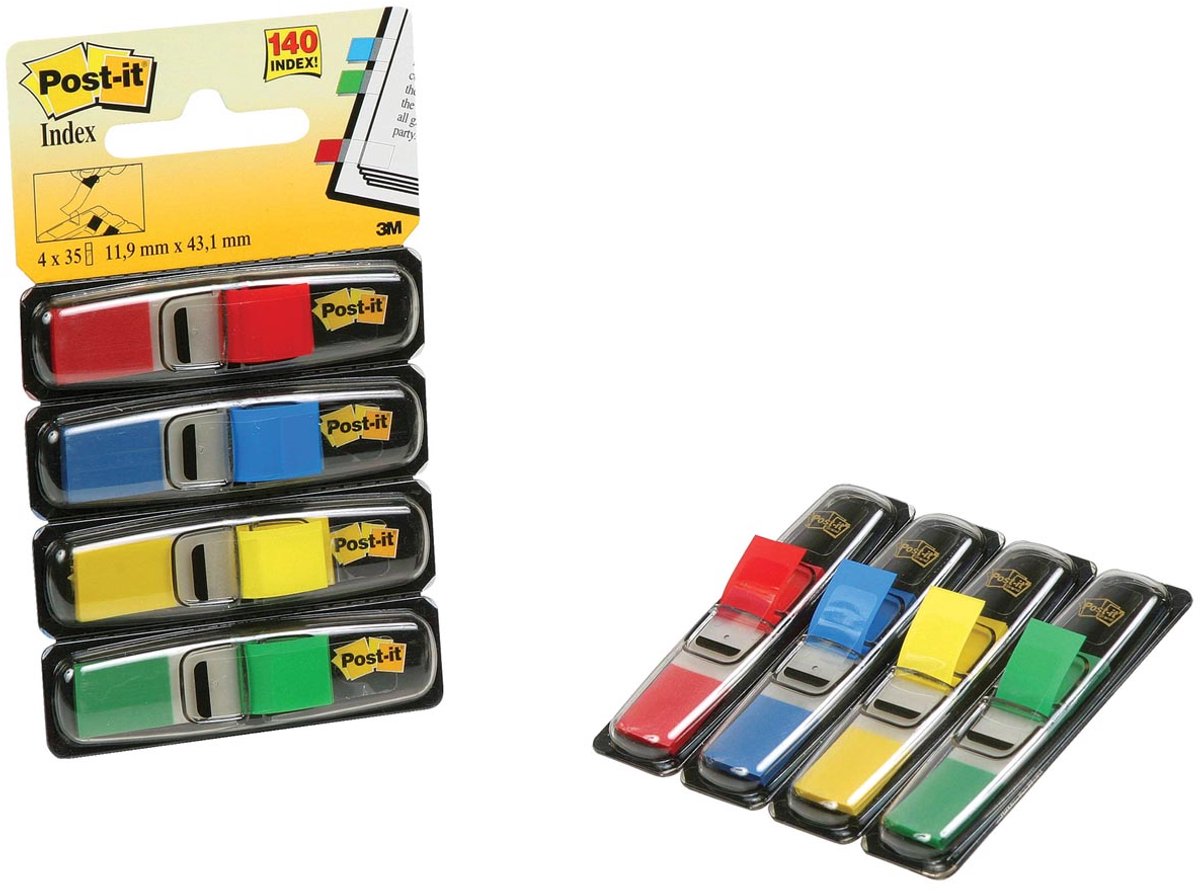 Post-it Marquage adhésif FT600002966 rouge, bleu, jaune, vert