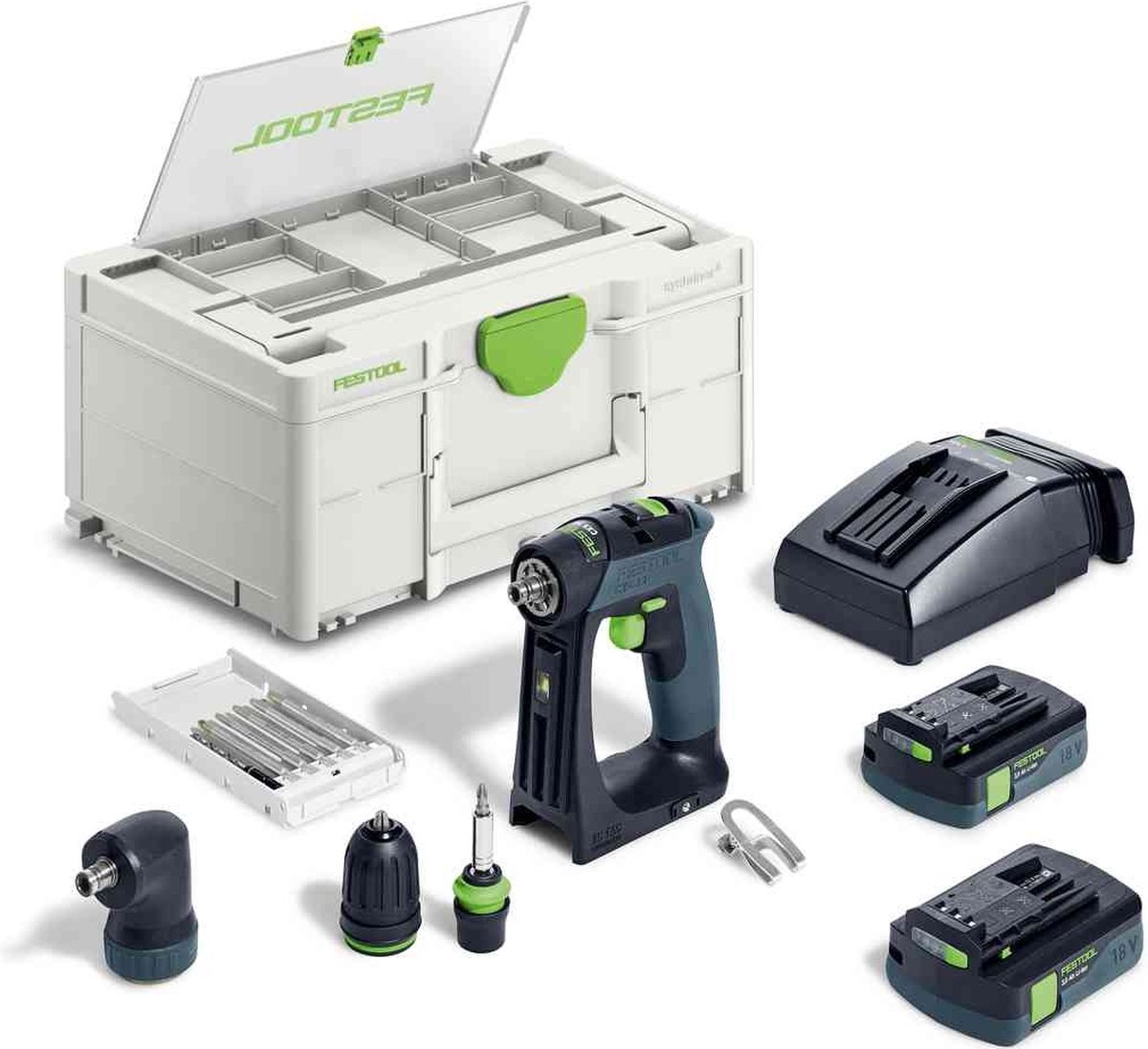 Perceuse-visseuse sans fil Festool CXS 18 C 3,0-Set 576884 18 V 3.00 Ah + batterie, + chargeur
